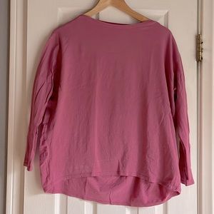 Lululemon Back In Action Long Sleeve, Pink Blossom, Size 6.
